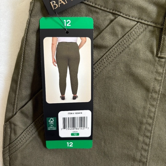 Banana Republic Ladies' High Rise Twill Pants, Olive Green, Size 12, NWT - Picture 6 of 16